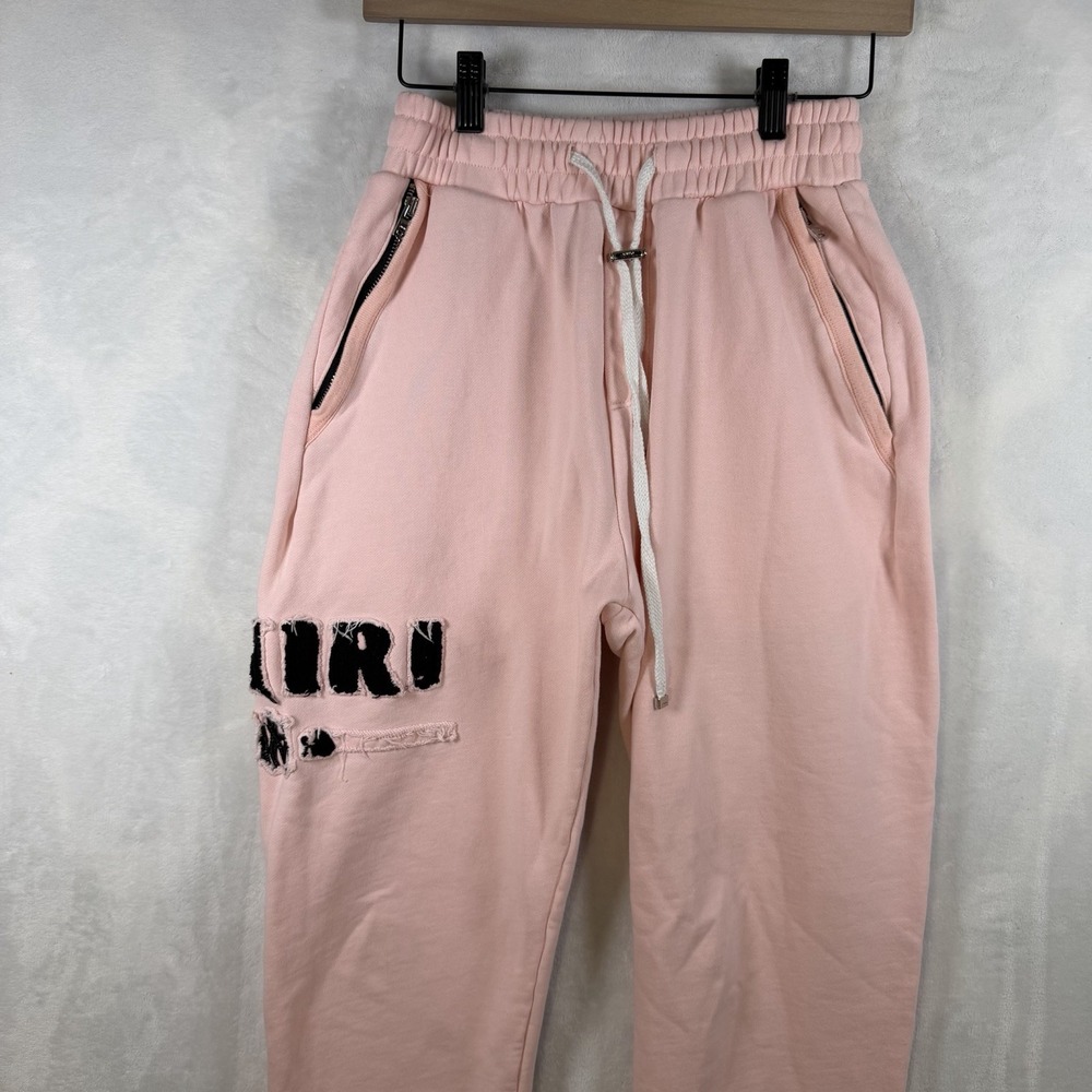 Amiri MA Applique Sweatpants Pink Men's Size Medium